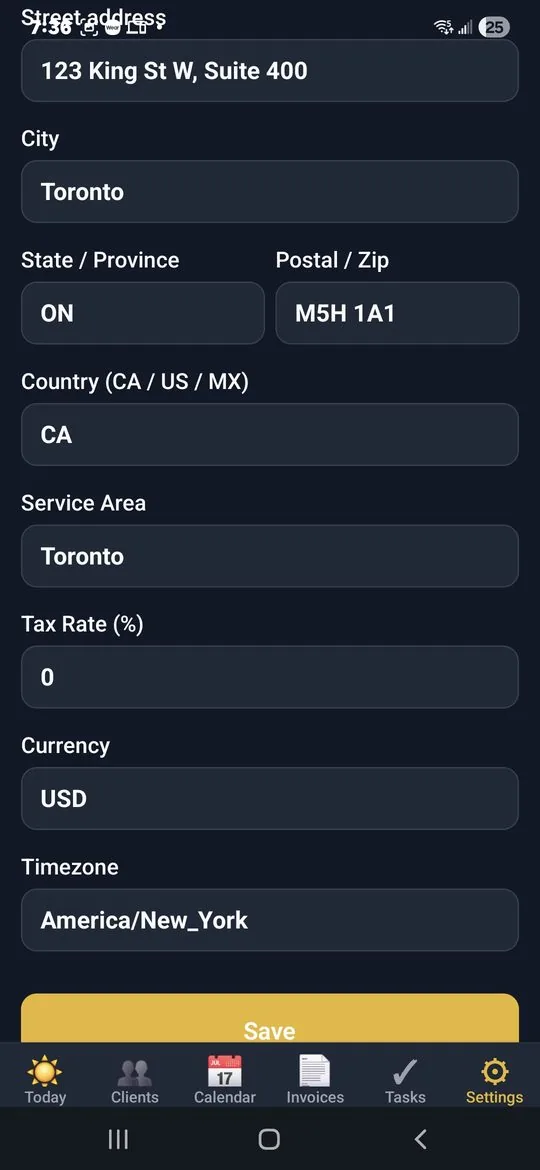 MyKlient task checklist for a visit — every to-do item tracked and checked off